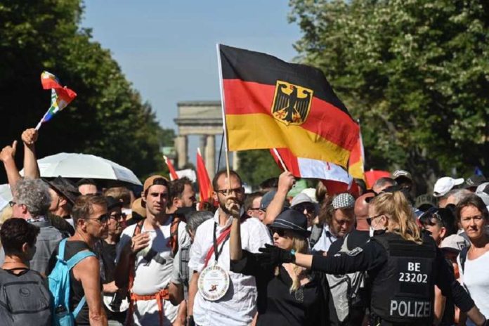 Manifestación en Alemania contra medidas Covid