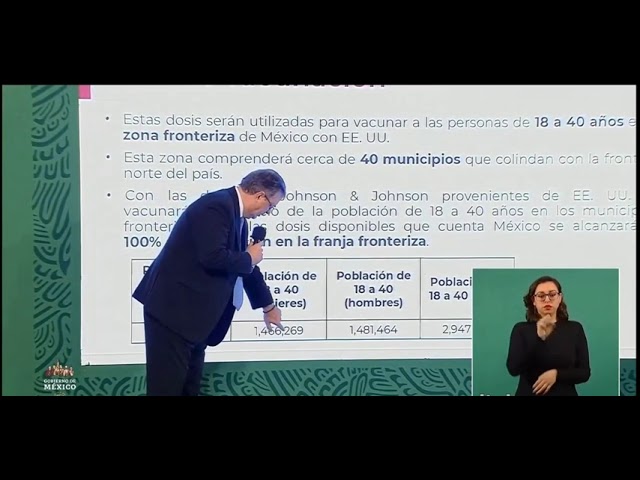 Vacunas donadas por EU se aplicarán en la frontera