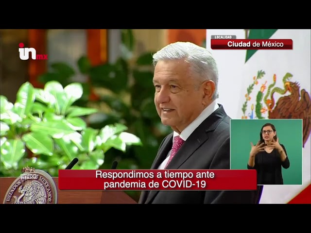 Respondimos a tiempo ante pandemia para salvar vidas: AMLO