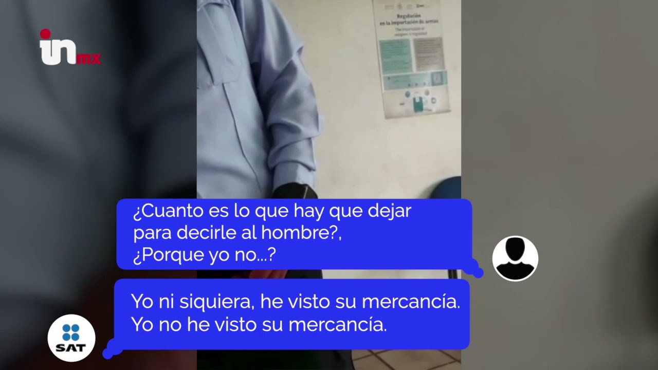 Graban a aduanal de Matamoros en plena extorsión