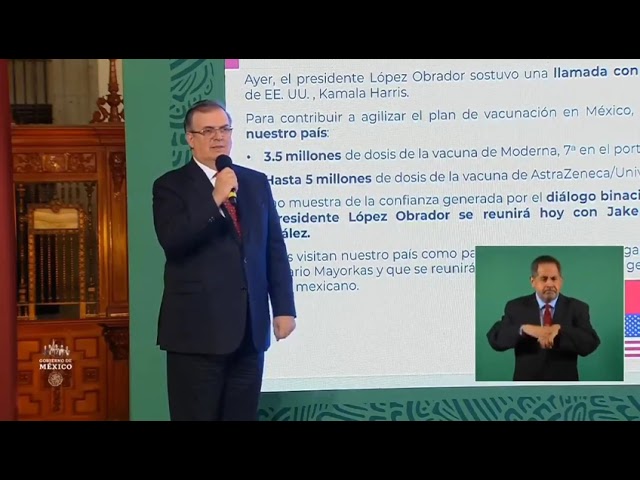 Enviará Estados Unidos a México hasta 8.5 millones de vacunas