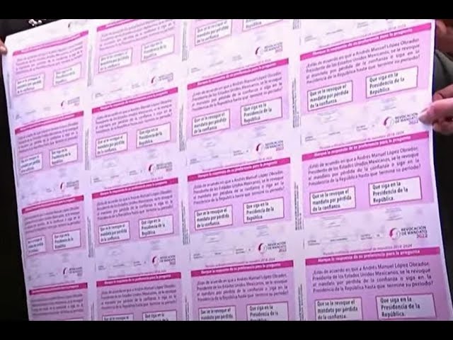 Arranca impresión de boletas para la Revocación de Mandato