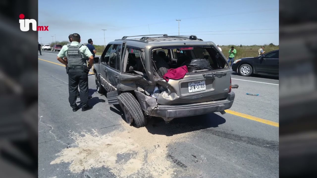 Se registra fuerte choque en la carretera a Reynosa