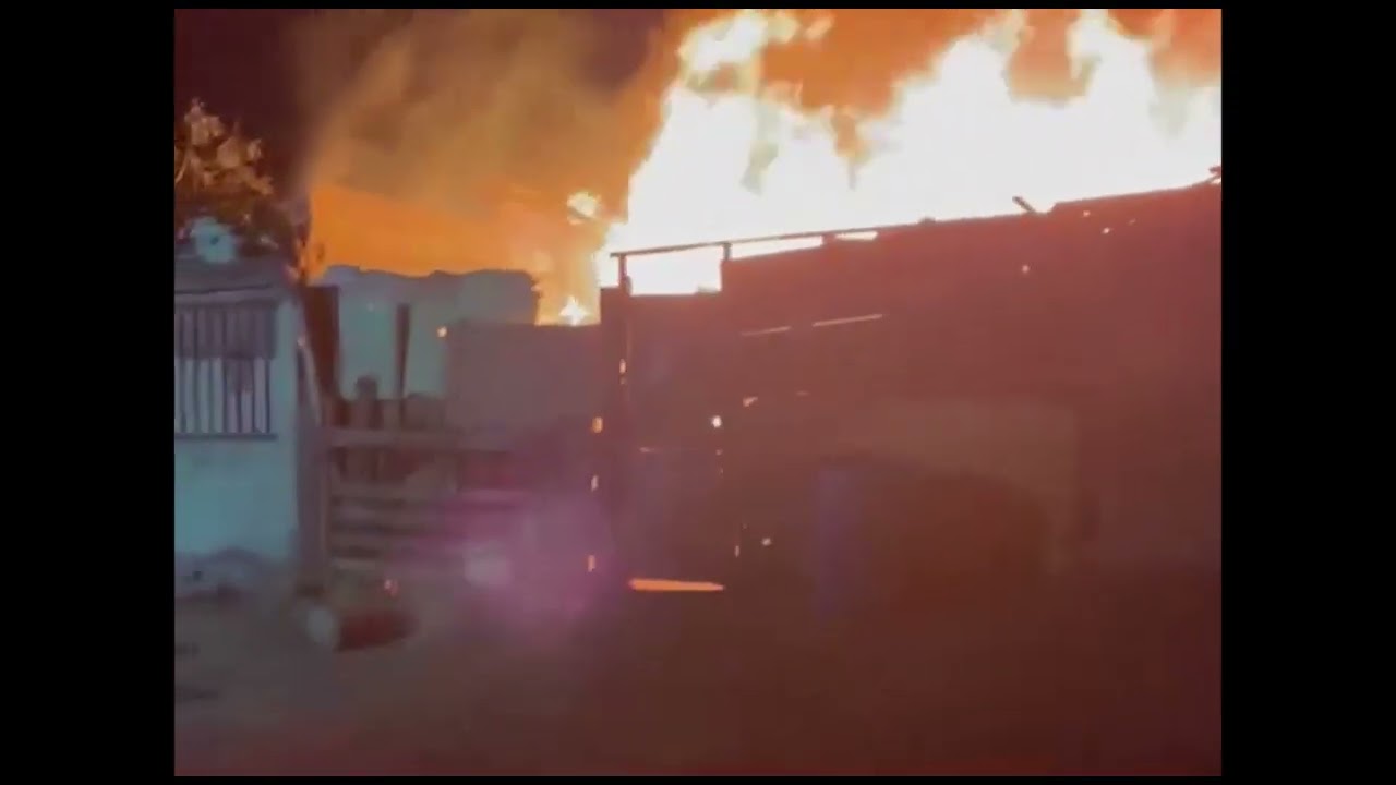 Incendio desastroso en Reynosa