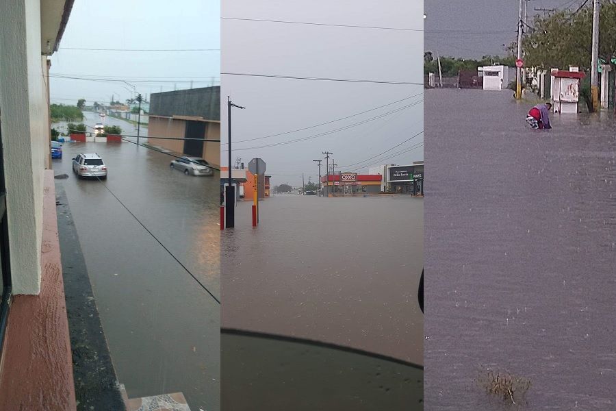 Lluvia colapsa ciudad de Matamoros