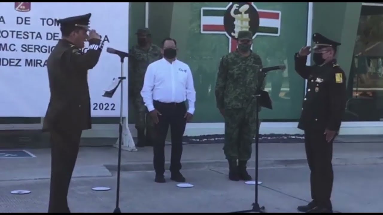 Toman protesta a nuevo director de la Unidad Médica Militar