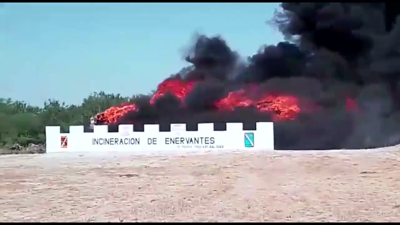 Incineran narcóticos y ropa en Reynosa