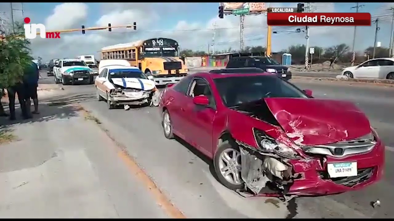 Se registra percance vial en Reynosa