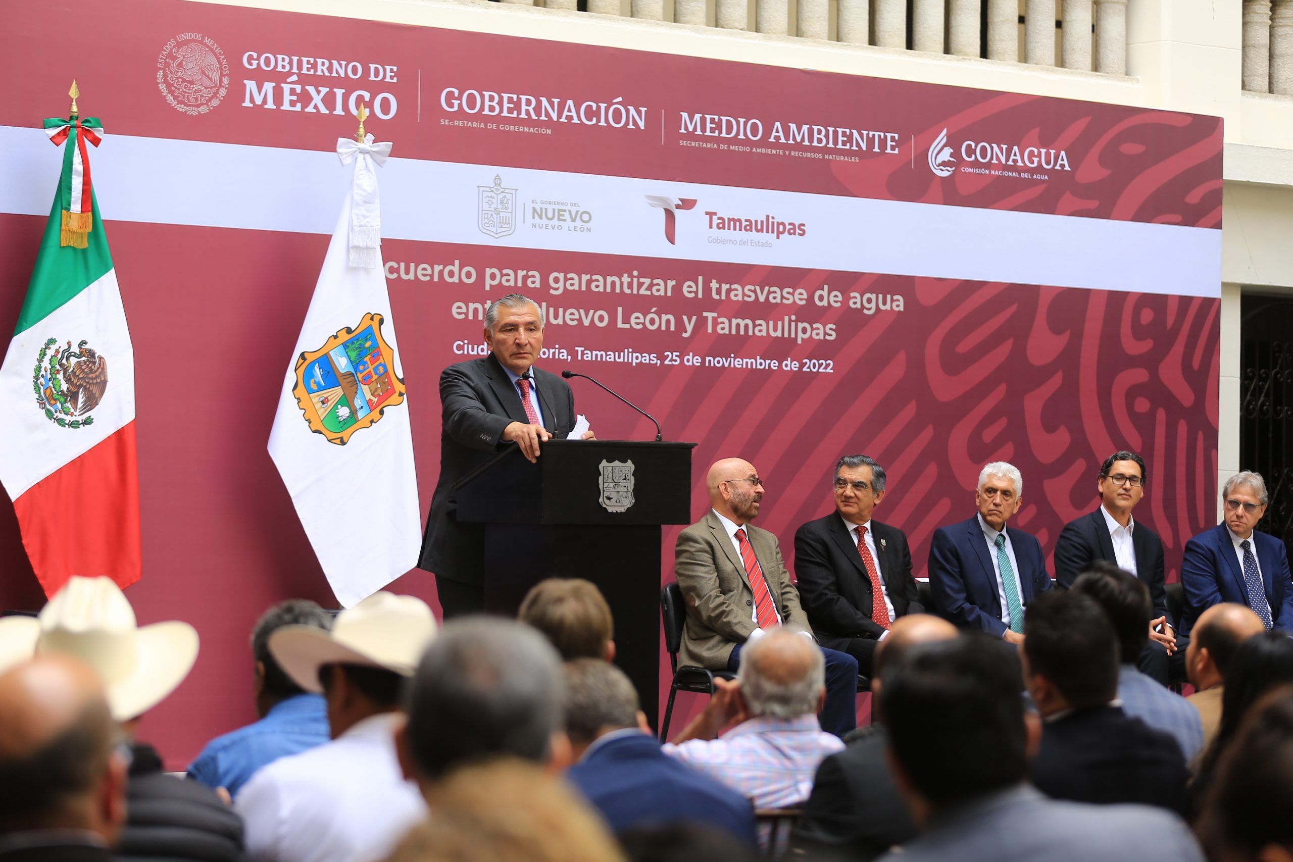 Avala Adán trasvase de NL a Tamaulipas; acuerdo es un hecho histórico