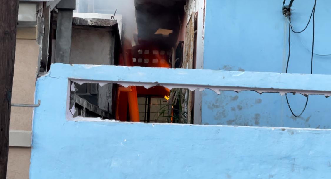 Se incendia domicilio en la colonia Buena Vista