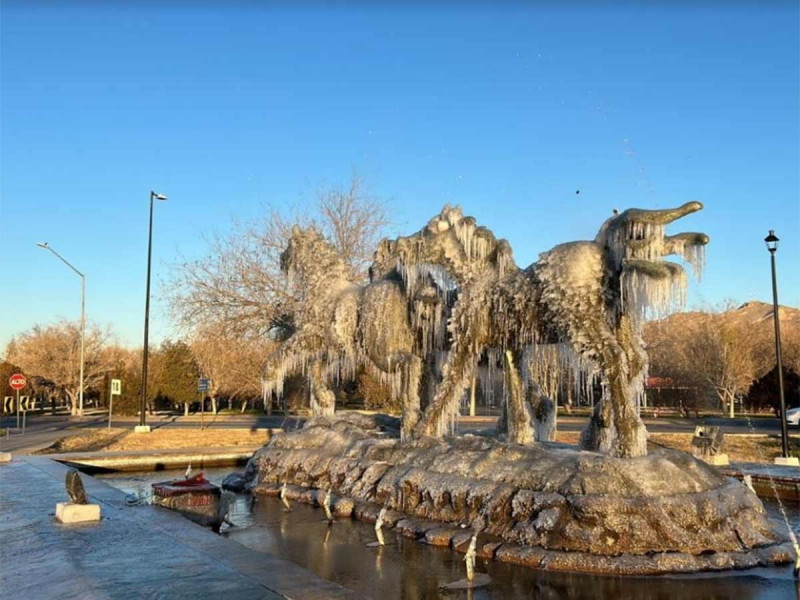 ¡Chihuahua se congela! Nieve y aguanieve