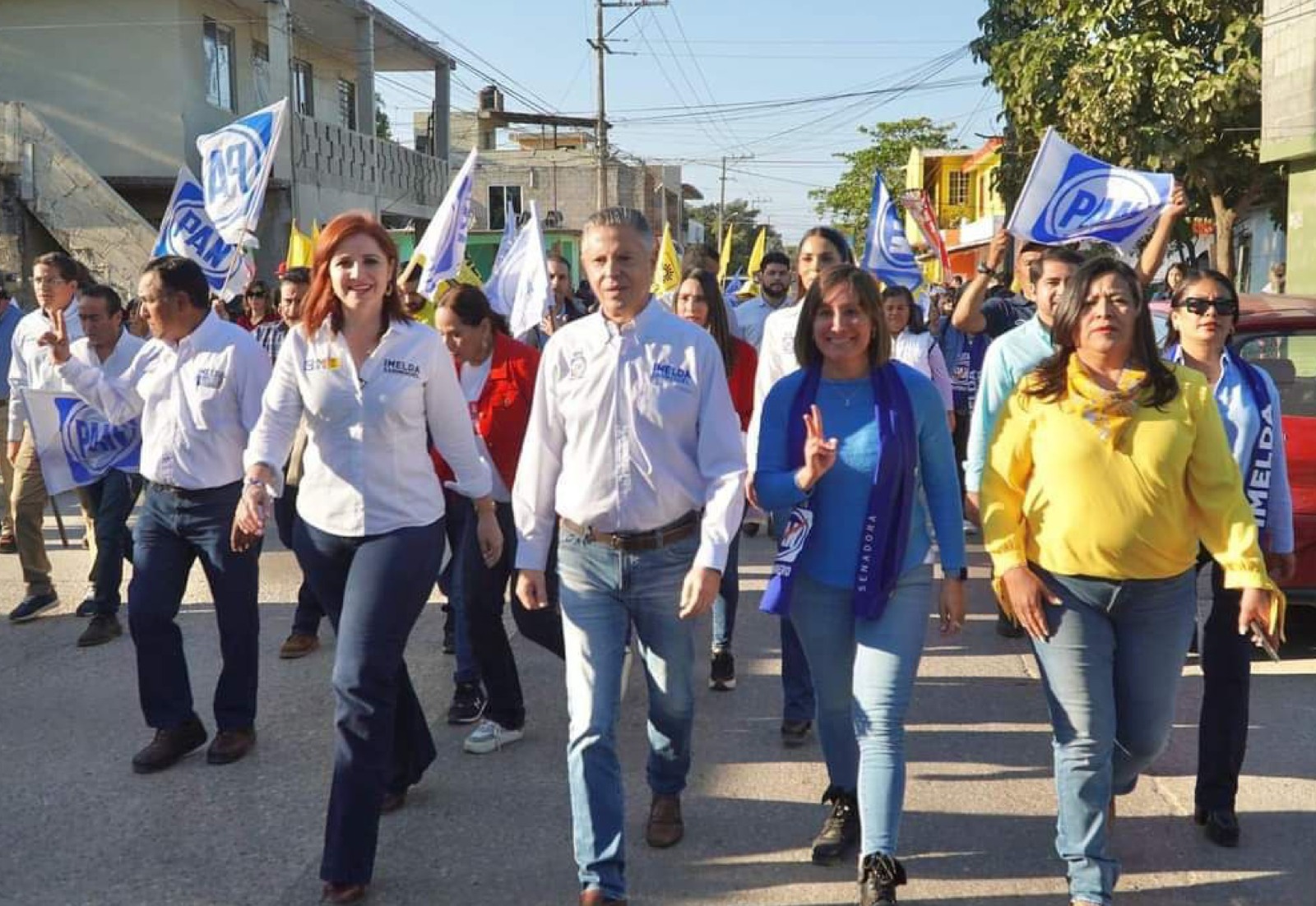 Imelda SanMiguel cierra campaña en Tampico