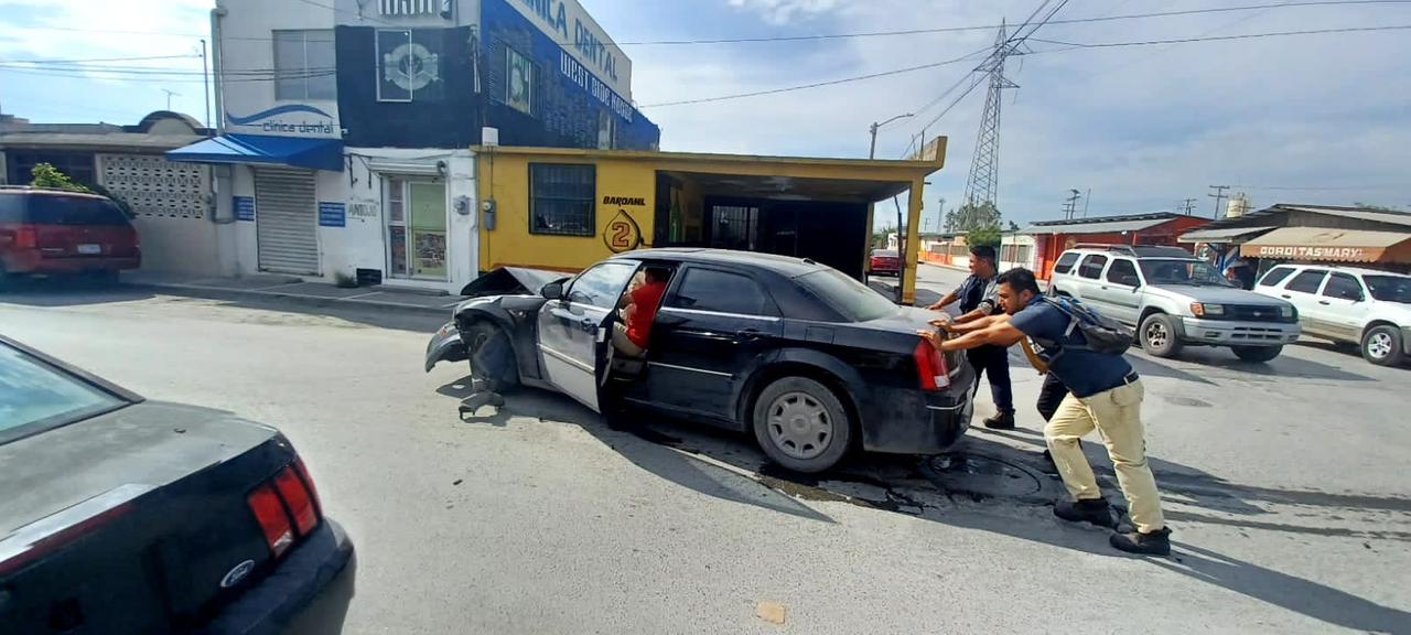 Cuatro lesionados en choque