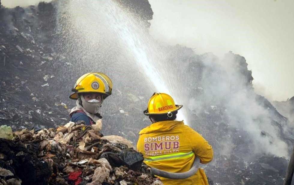 Alertan toxicidad en aire por incendio en Guanajuato