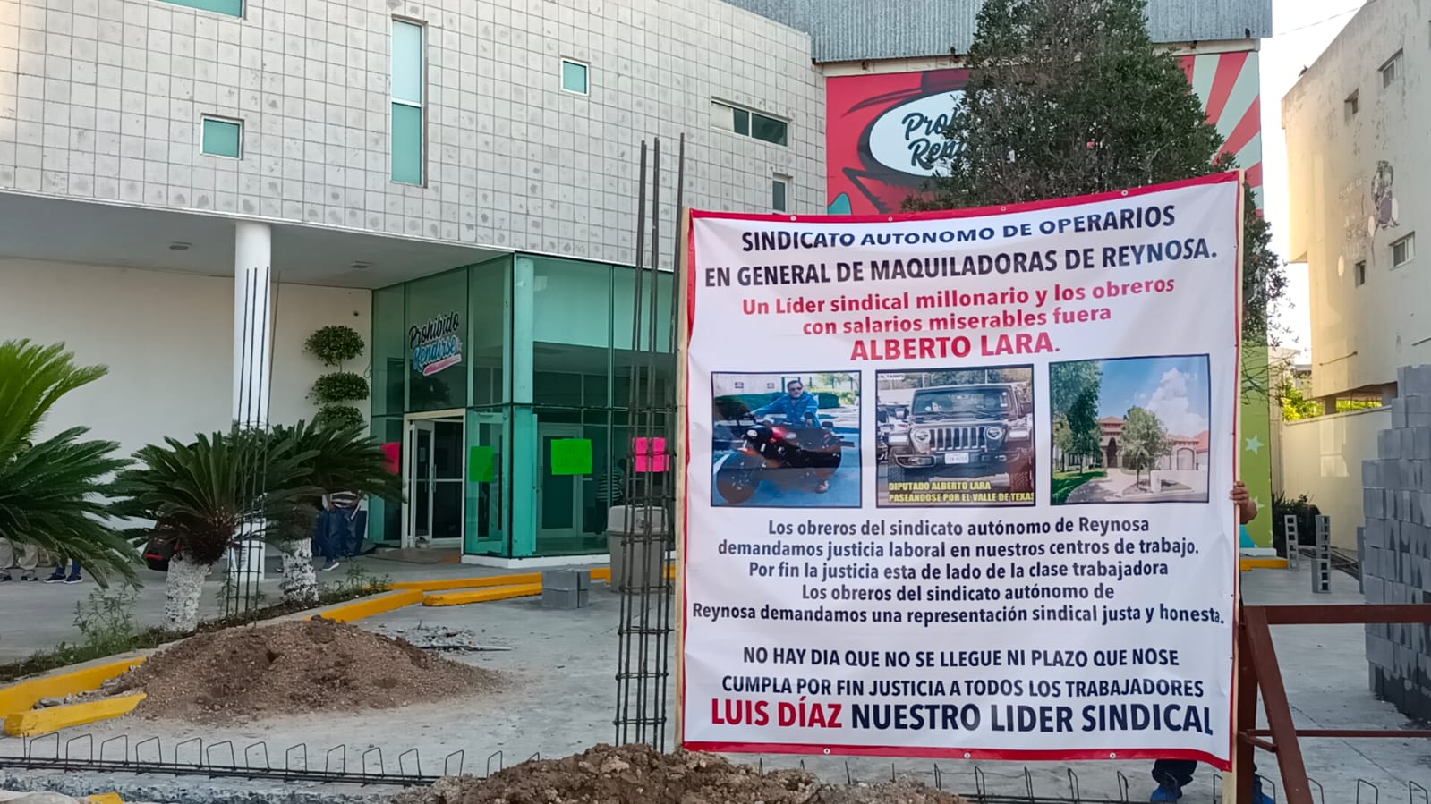 Derrocan a líder sindical en Reynosa y le giran orden de aprensión