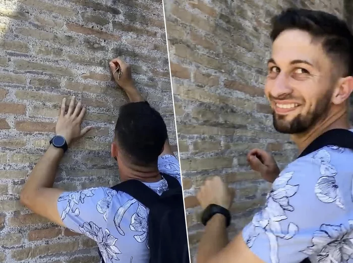 TURISTA ES MULTADO POR RAYAR LAS PAREDES EL COLISEO ROMANO