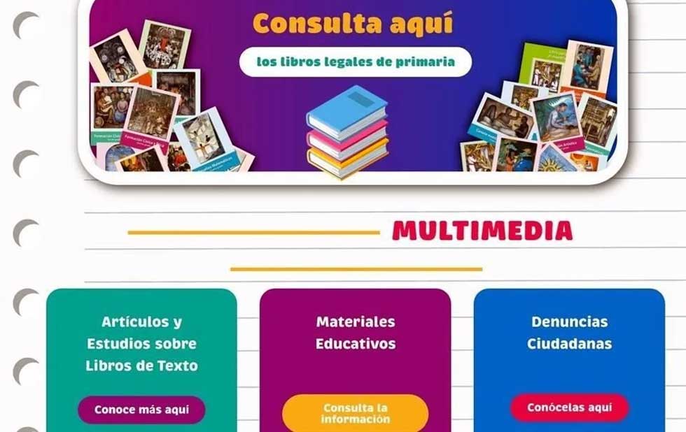 Abren plataforma educativa en línea ante quejas por libros