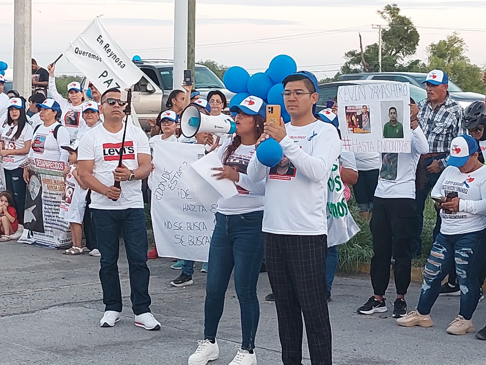 Marchan por los desaparecidos en Reynosa