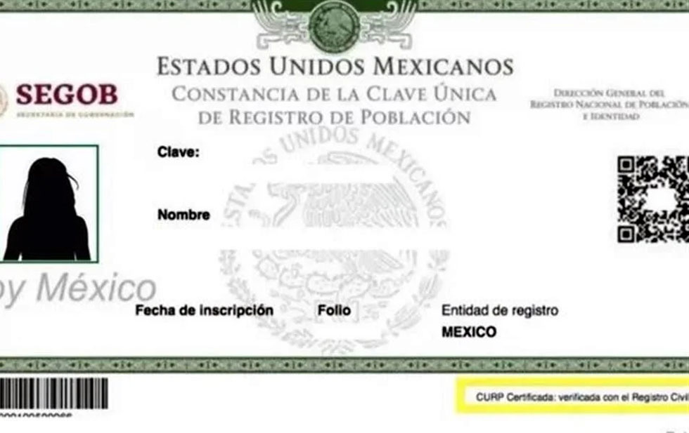 CURP CON FOTO, ¿NUEVA IDENTIFICACIÓN OFICIAL?