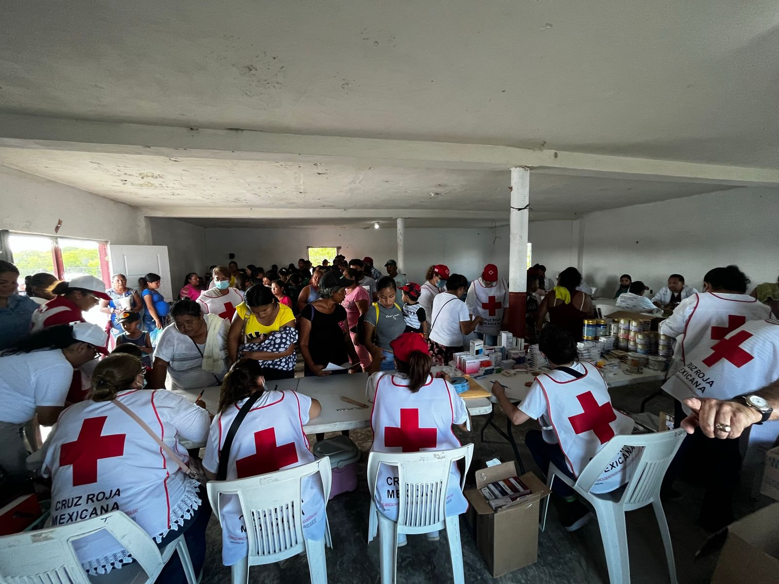 Cruz Roja Matamoros lleva asistencia médica a Pescadores
