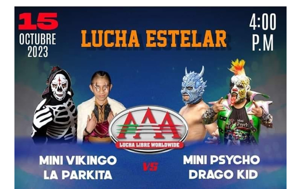 Encabezan ´minis´de la Triple A función con 40 luchadores