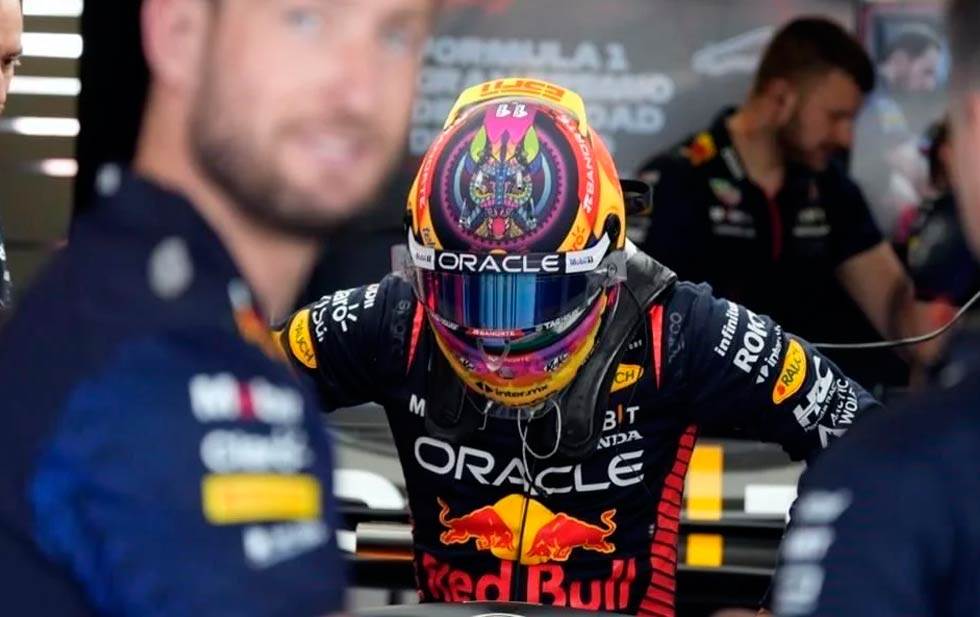 Es Checo Pérez tercero en P1 del GP de México