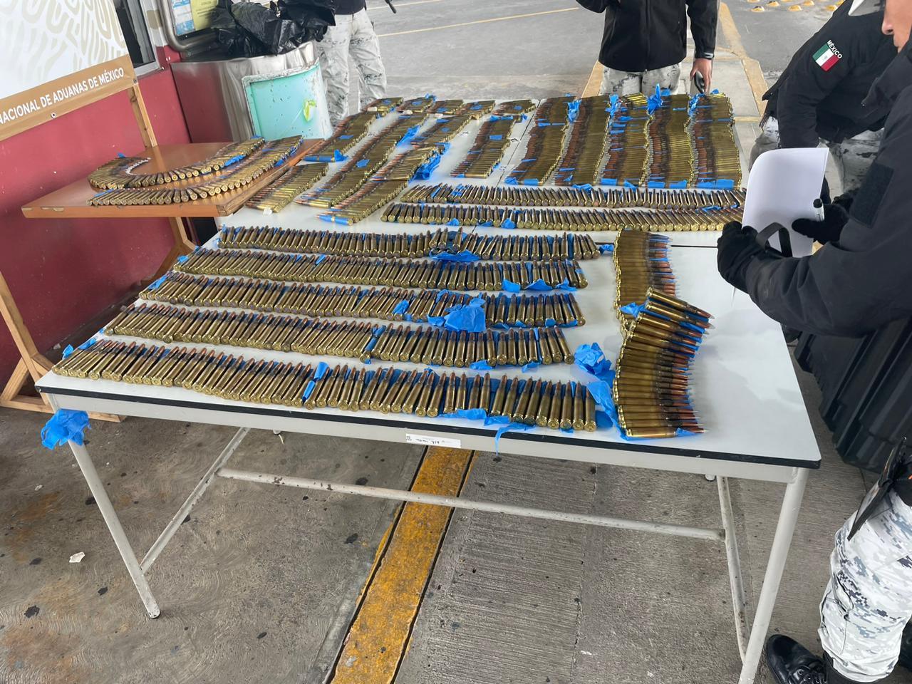 Incautan cartucho calibre 50 en la Aduana de Matamoros