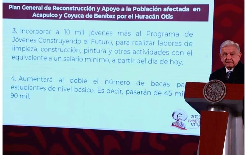Anuncian plan de 61 mmdp para emergencia de Acapulco