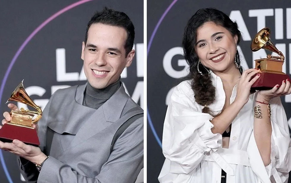 Los mexicanos Edgar Barrera y Silvana Estrada van por Grammy