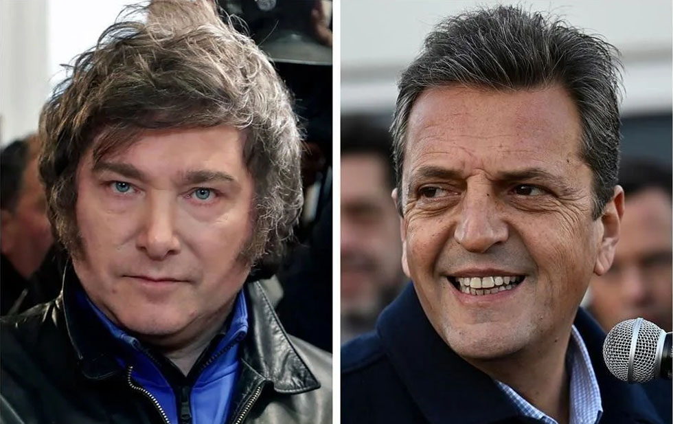 Dan encuestas leve ventaja a Milei sobre peronista Massa
