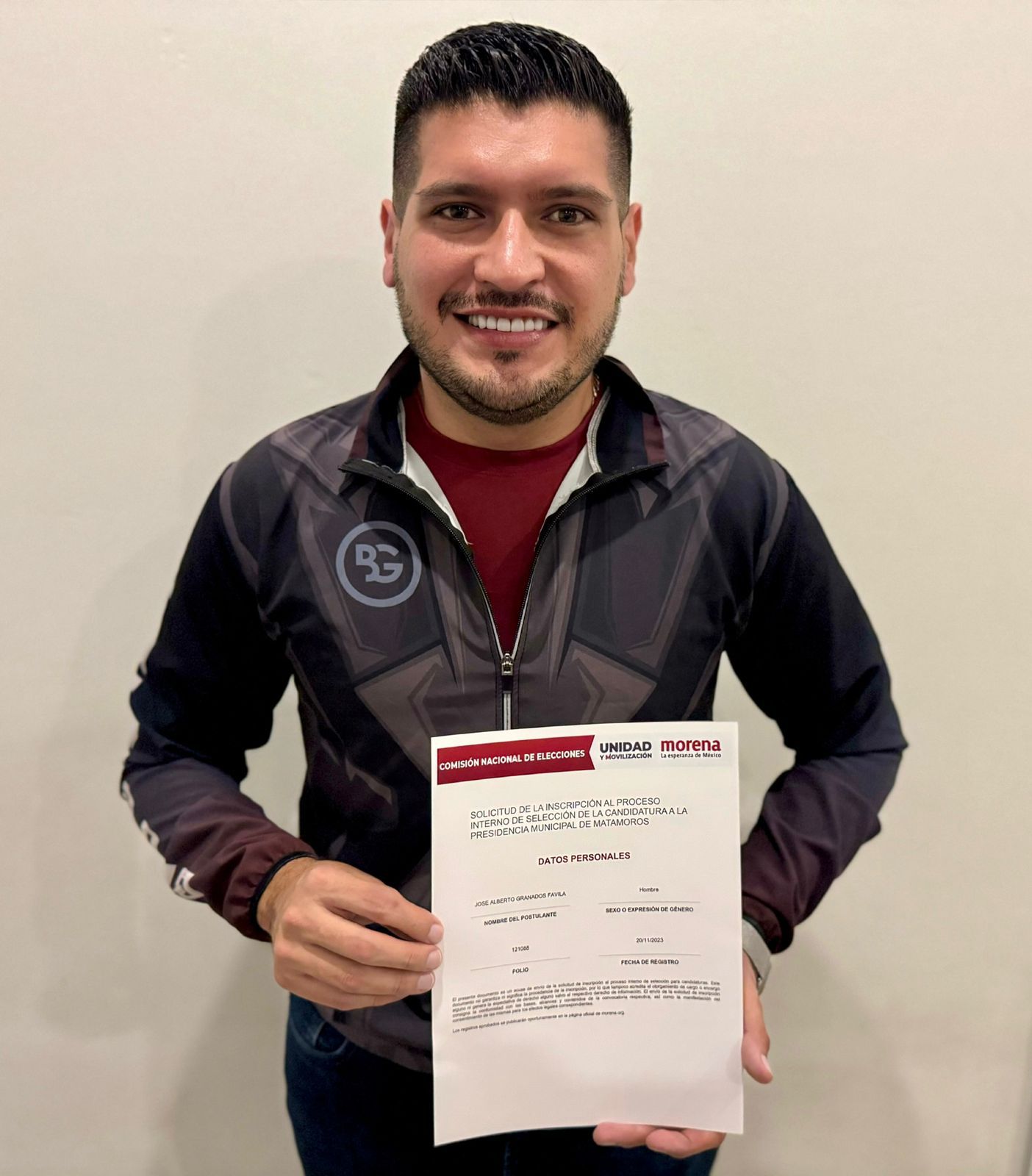Se registra Alberto Granados en Morena para la alcaldía