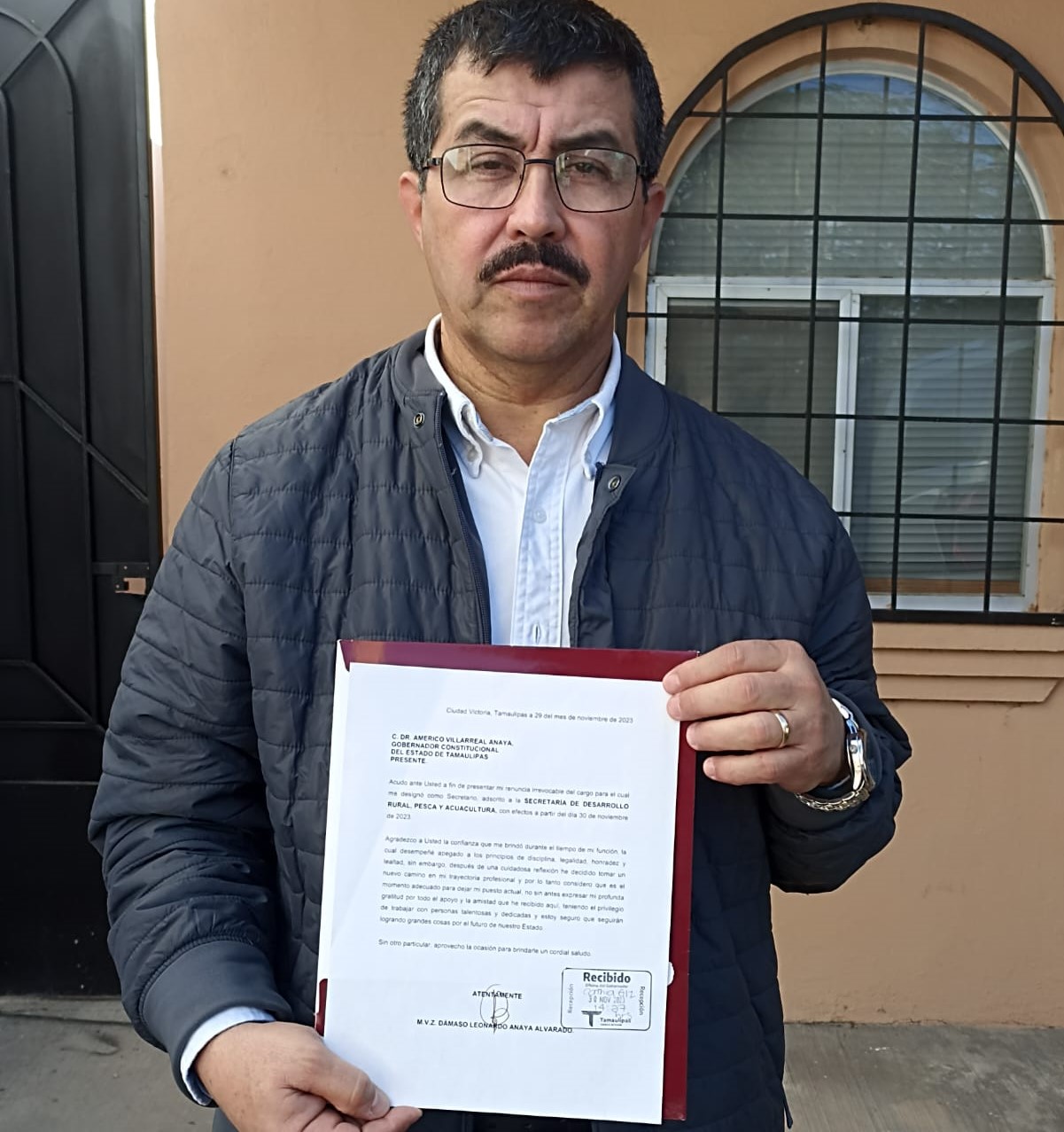 Renuncia Dámaso Anaya, secretario de Desarrollo Rural