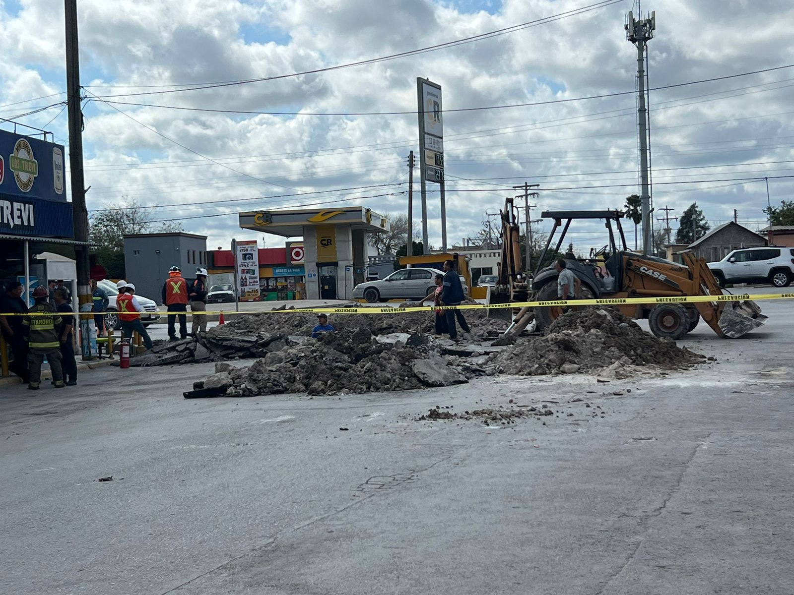 Fuga de gas causa movilización de autoridades 