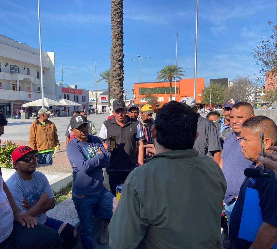 Se manifestaron  recolectores de basura contra ayuntamiento de Reynosa