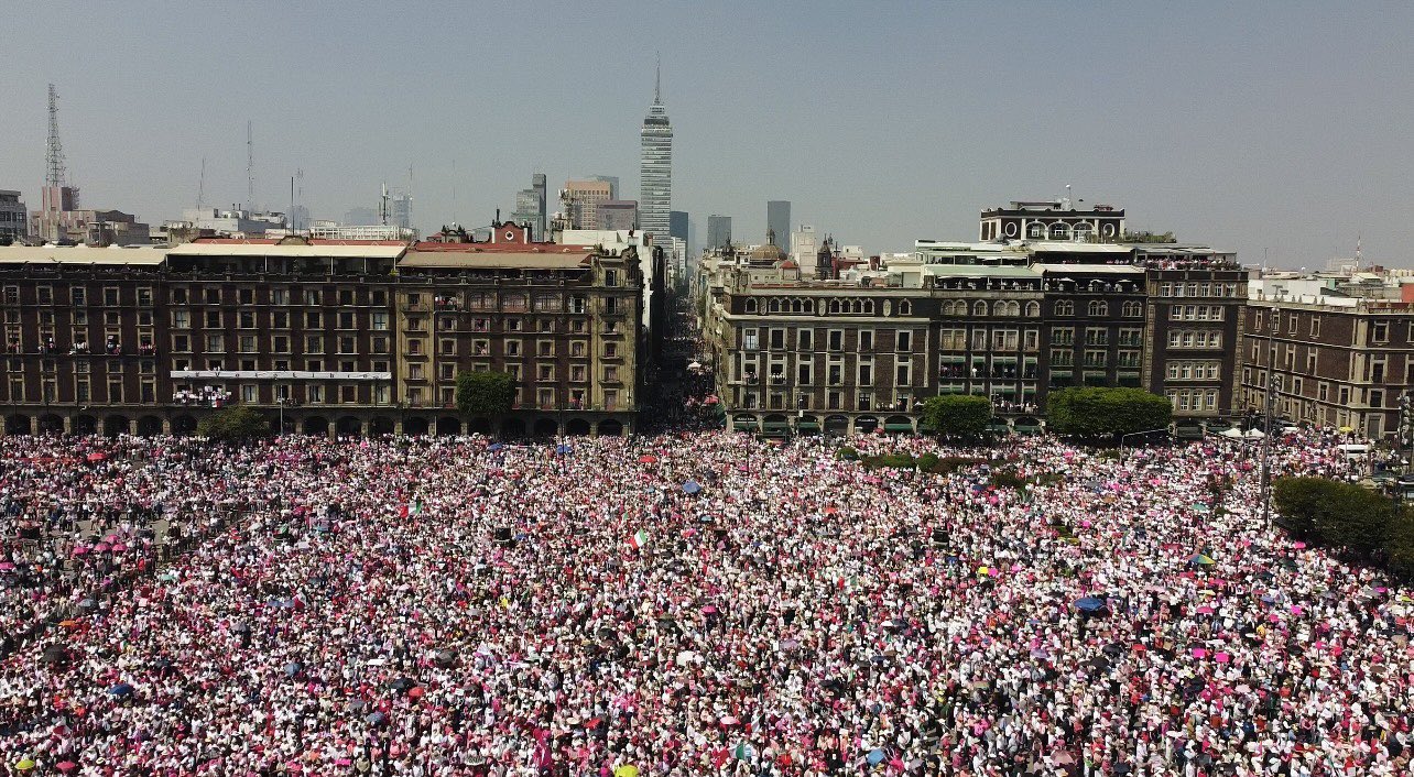 Marcha por la Democracia: El Zócalo, desbordado
