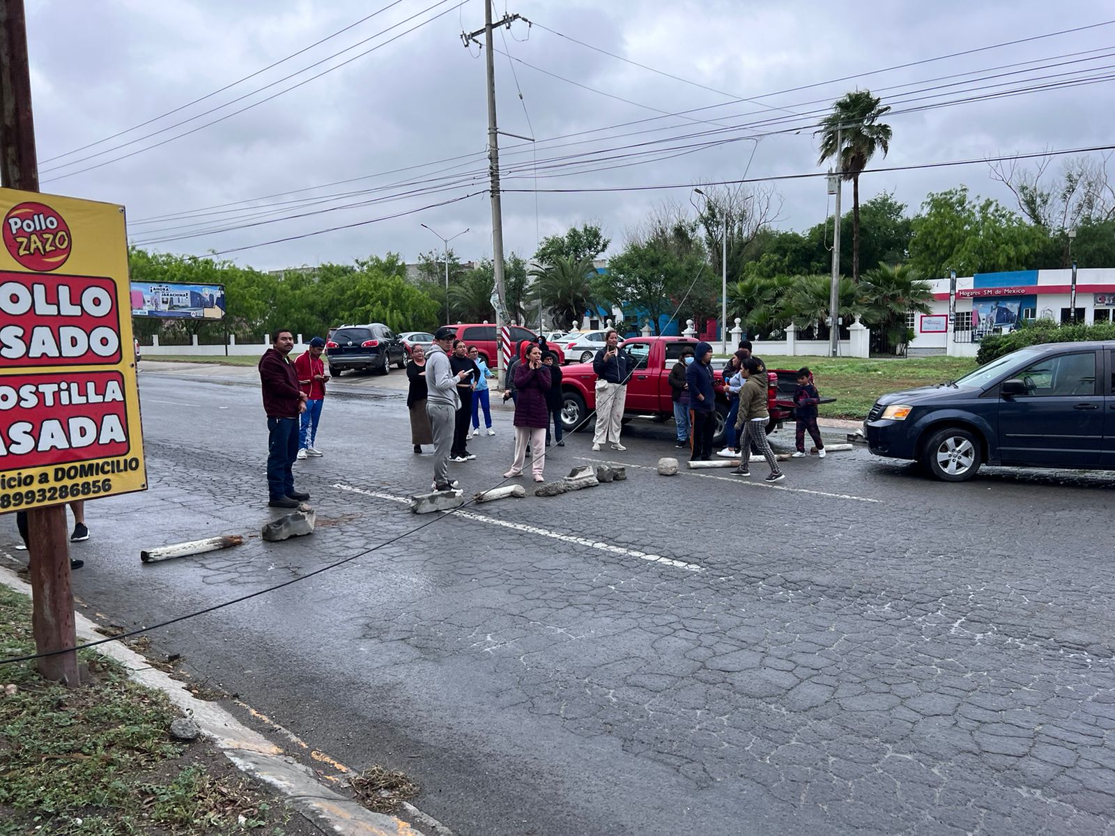 Protestan vecinos por falta de agua en Reynosa
