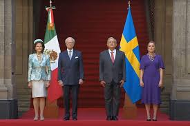AMLO les da la bienvenida a los Reyes de Suecia