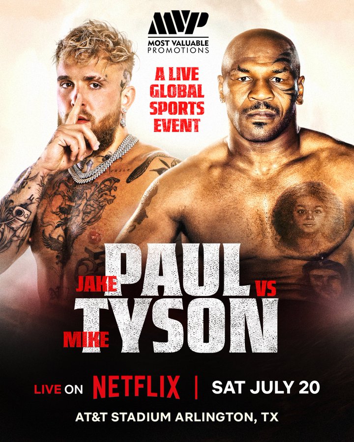 ¡Netflix anuncia que transmitirá en vivo la pelea de Mike Tyson vs Jake Paul!