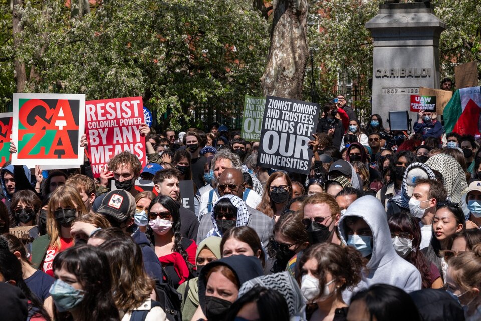 Trump condenó protestas pro palestinas en universidades de EU