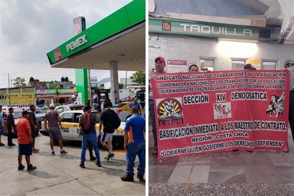 Toma CNTE gasolineras en Chiapas y libera Metro en CDMX