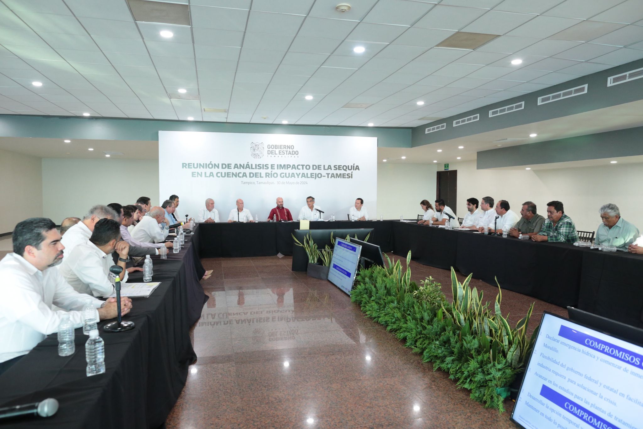 Actúa Gobierno de Tamaulipas ante crisis hídrica en el sur del estado