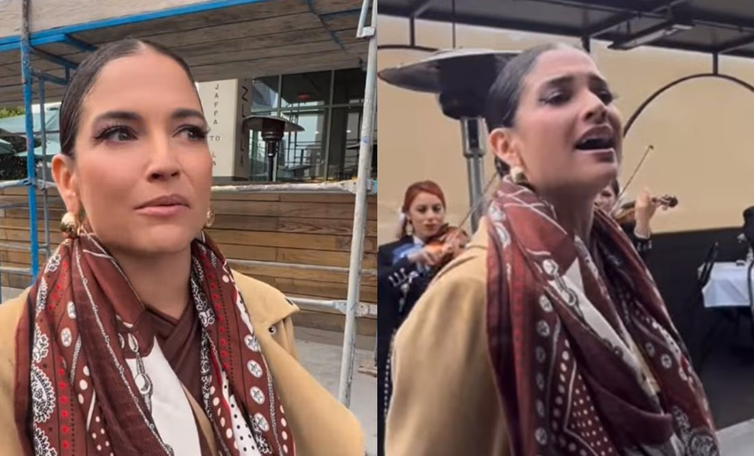 NATALIA JIMÉNEZ REGRESA AL RESTAURANTE QUE LE DISCRIMINÓ Y LES LLEVA SERENATA
