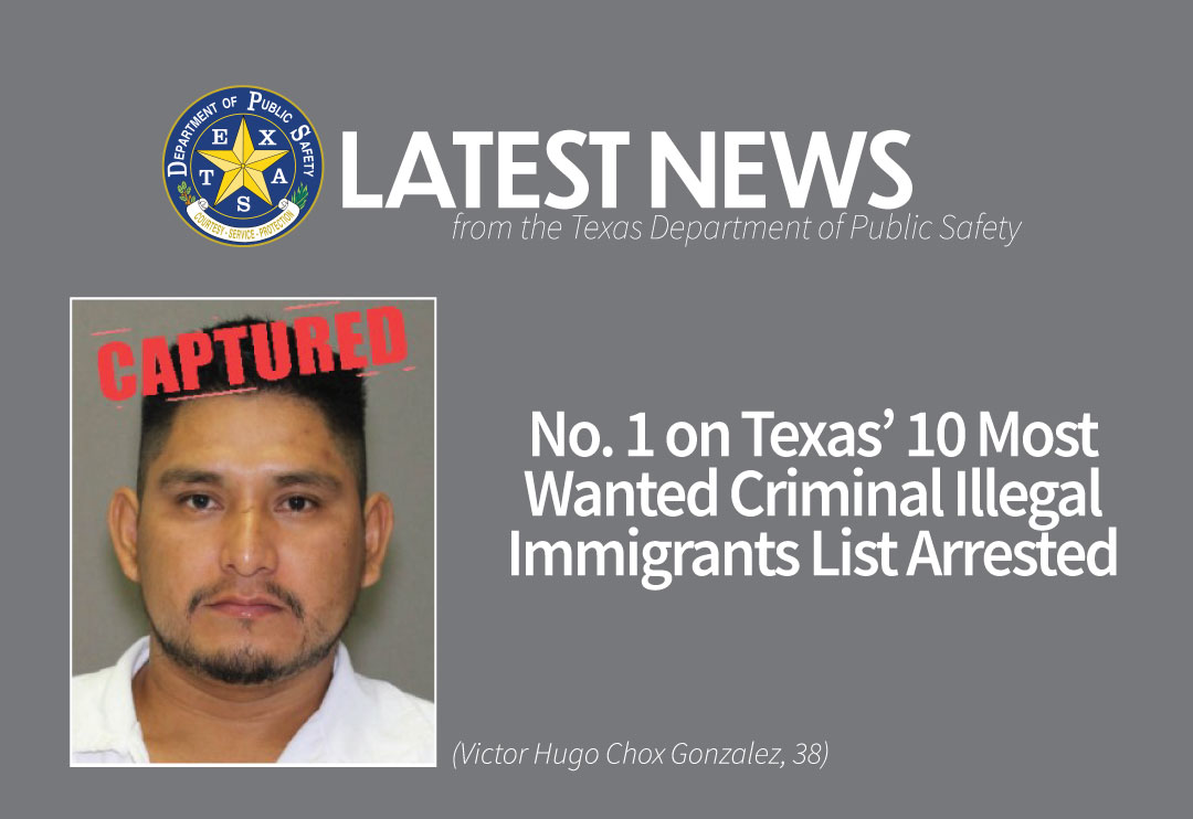 Texas arresta al número 1 en la lista de los 10 criminales inmigrantes más buscados en el estado