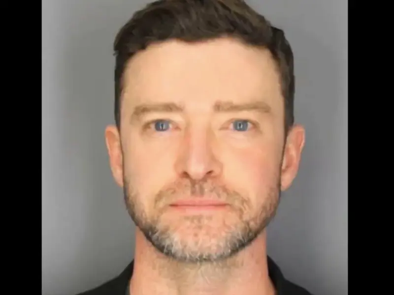 Foto de Justin Timberlake arrestado ya es obra de arte