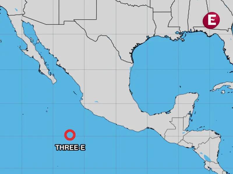 Depresión tropical frente a costas de México