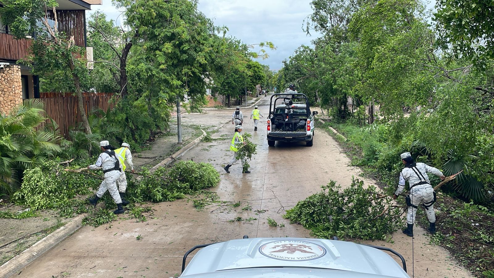 GUARDIA NACIONAL MANTIENEN ACTIVO EL PLAN GN-A TRAS EL PASO DEL HURACÁN BERYL