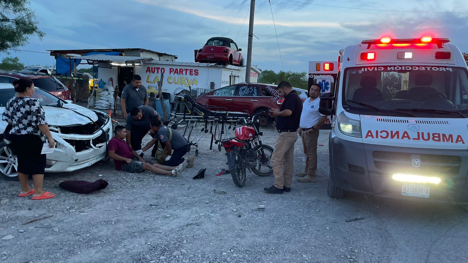 AUTO FANTASMA ATROPELLA A MOTOCICLISTA DE LA COLONIA JARDÍN