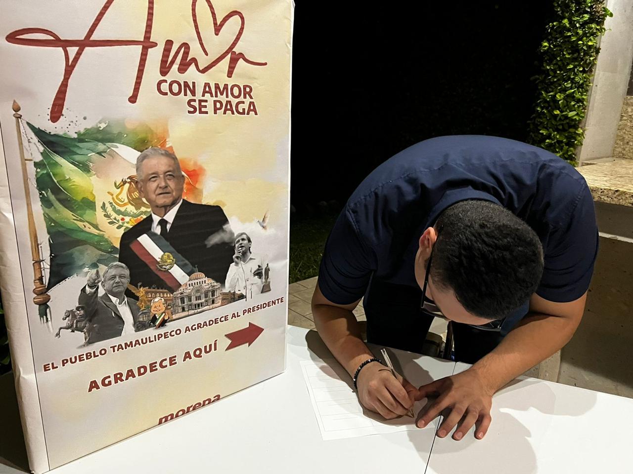 Entregarán miles de firmas de agradecimiento a AMLO durante su gira por Matamoros