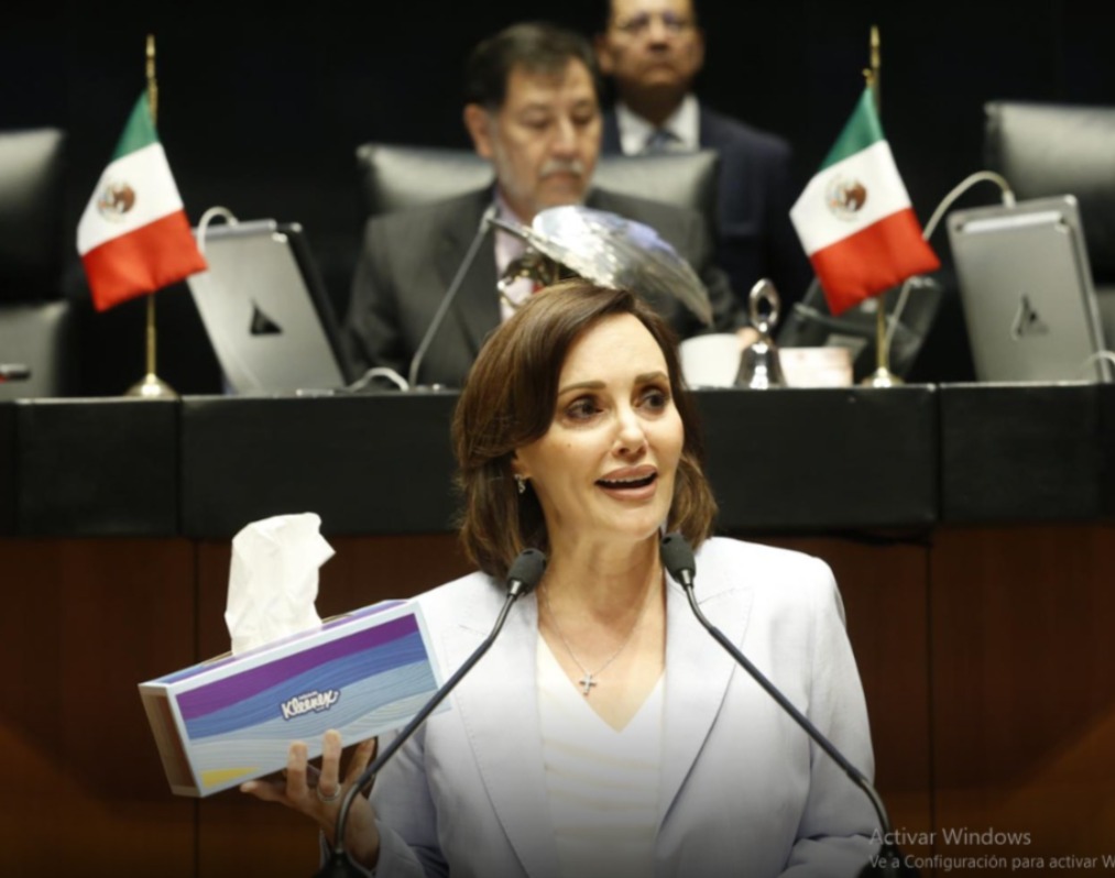 Lilly Téllez le lleva PAÑUELOS a Noroña: ‘Me conmueve su piel tan delgadita ante el repudio del pueblo’