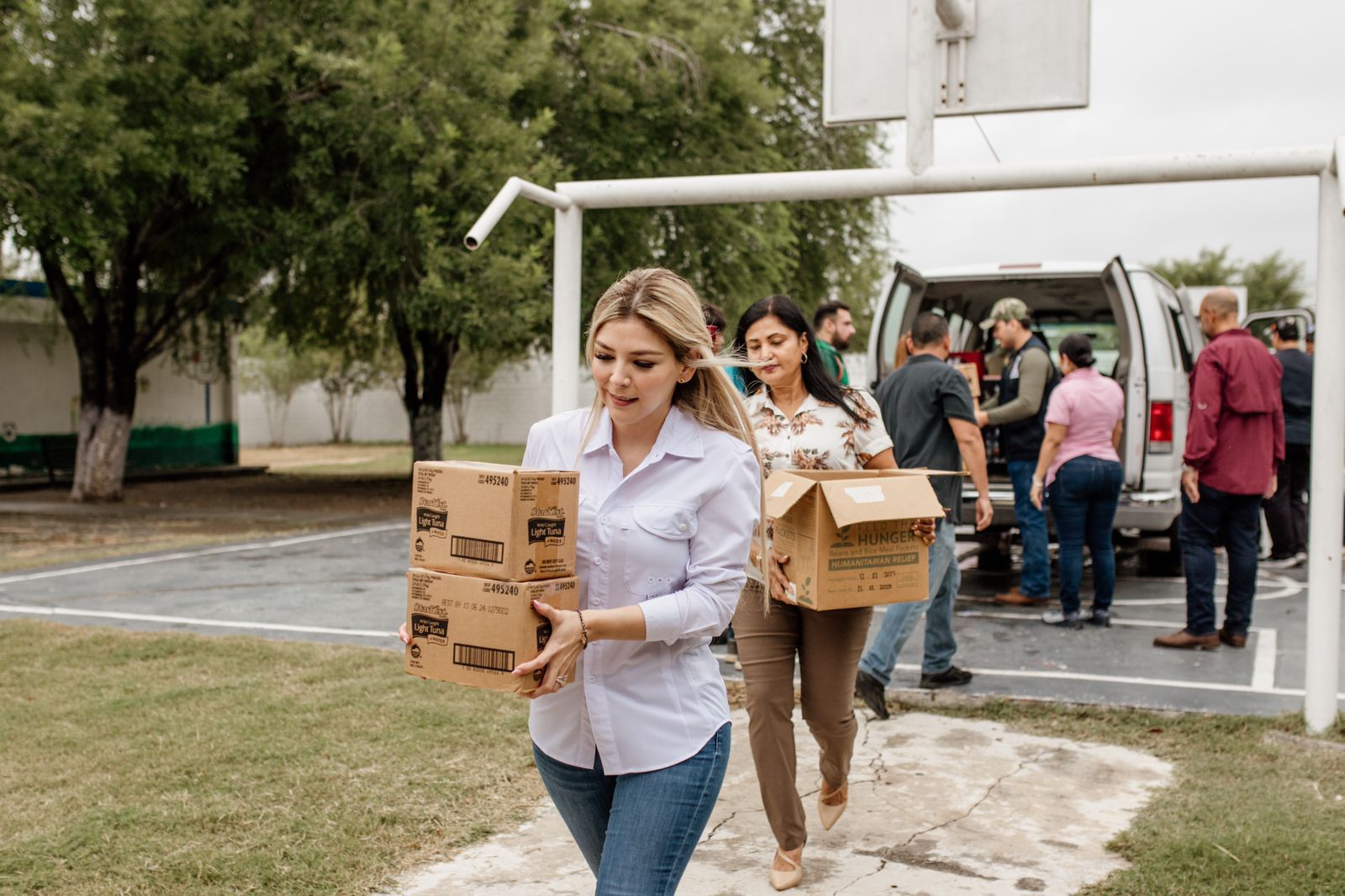 Visita Presidenta de DIF Matamoros a niñas y niños de la Casa Hogar